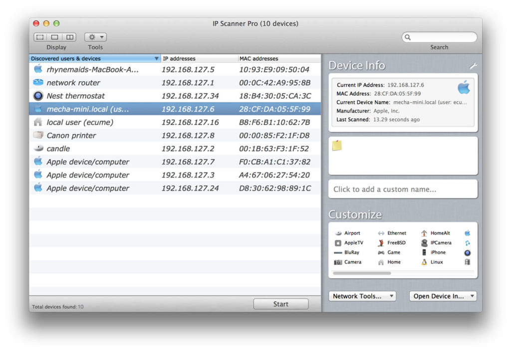 network scanner os x