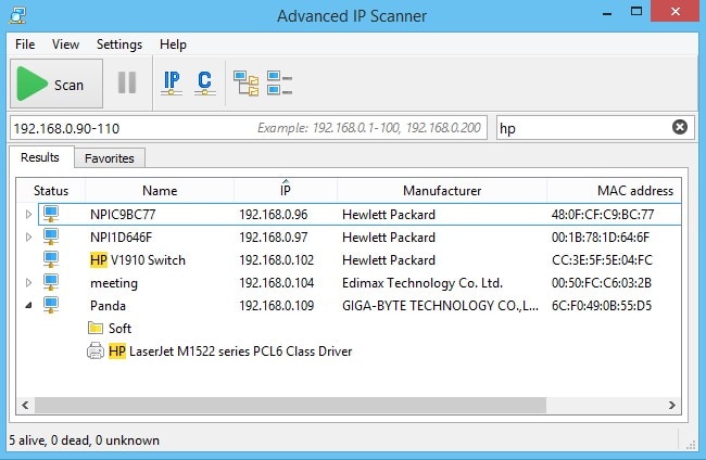 radmin advanced ip scanner