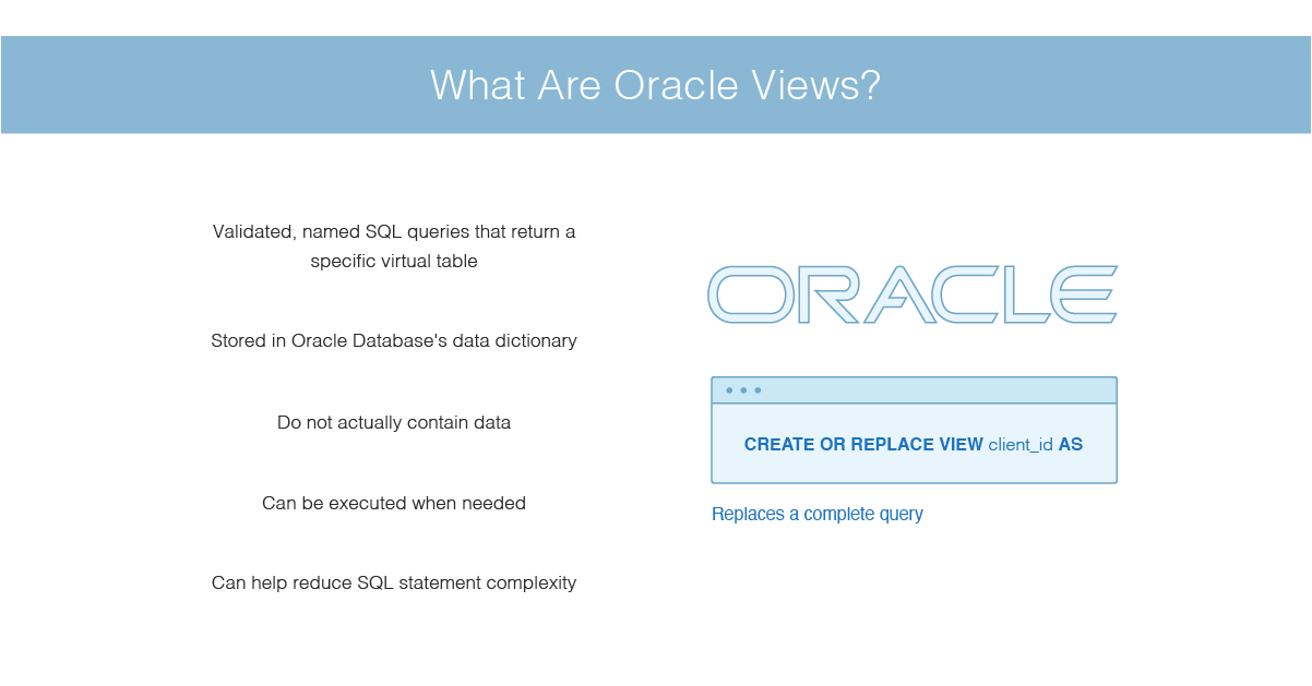 Oracle view что это